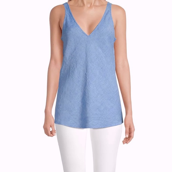 Lilly Pulitzer Florin Sleeveless Linen Tank Top - Picture 1 of 8